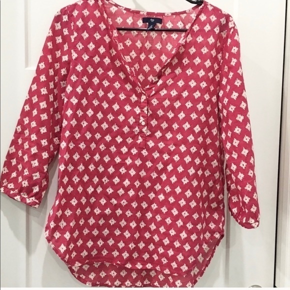 GAP tunic cinnamon color Aztec design top - Picture 1 of 5